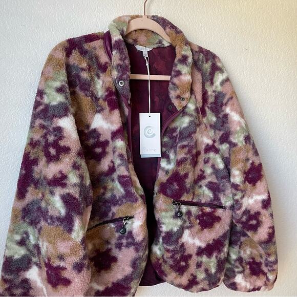 Johnny Was Calme Camo Fleece Jacket - Picture 5 of 9